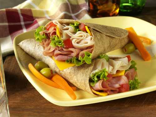 Low Sodium Ham and Turkey Wrap Recipe