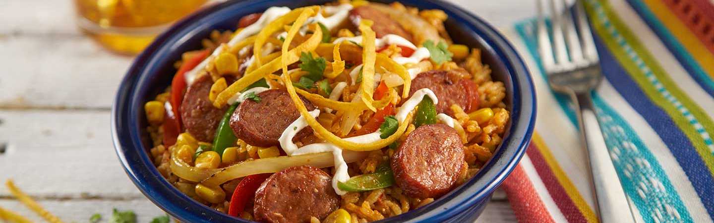 Smoked Sausage Rice Bowl Recipe