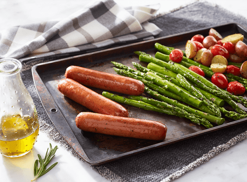 Roasted Sausage with Mixed Vegetables