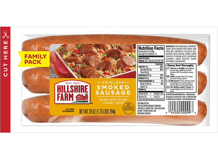 Skinless Smoked Sausage Family Pack