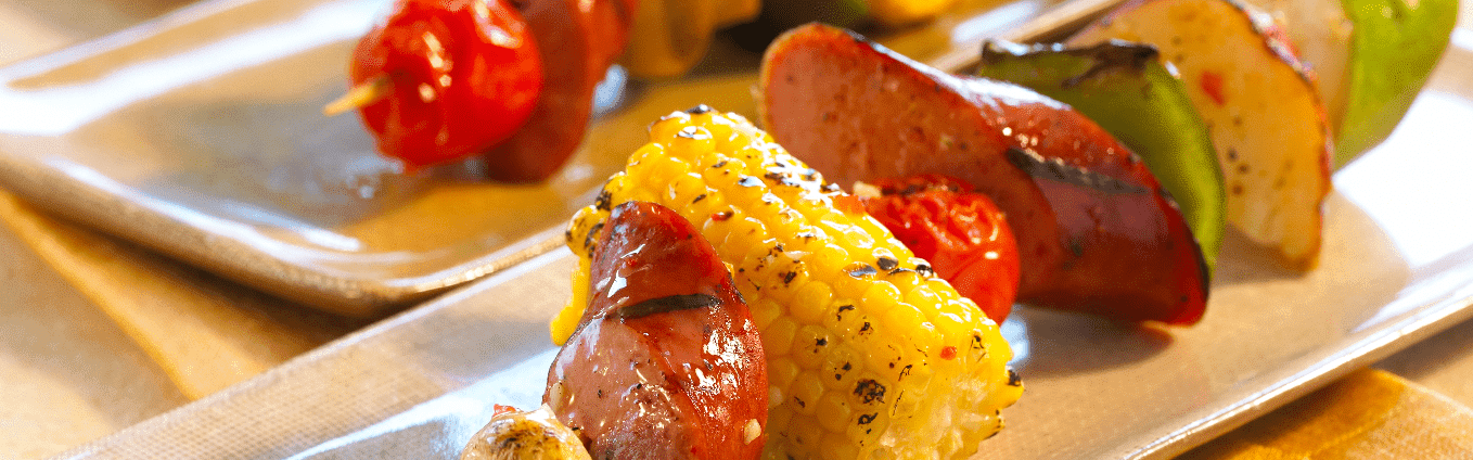 Zesty Italian Smoked Sausage Kabobs