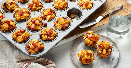 Apple and Sausage Stuffing Bites