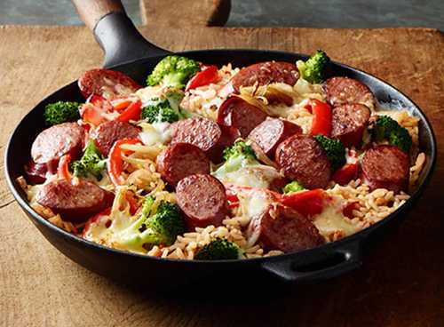 Easy Smoked Sausage Skillet Recipe