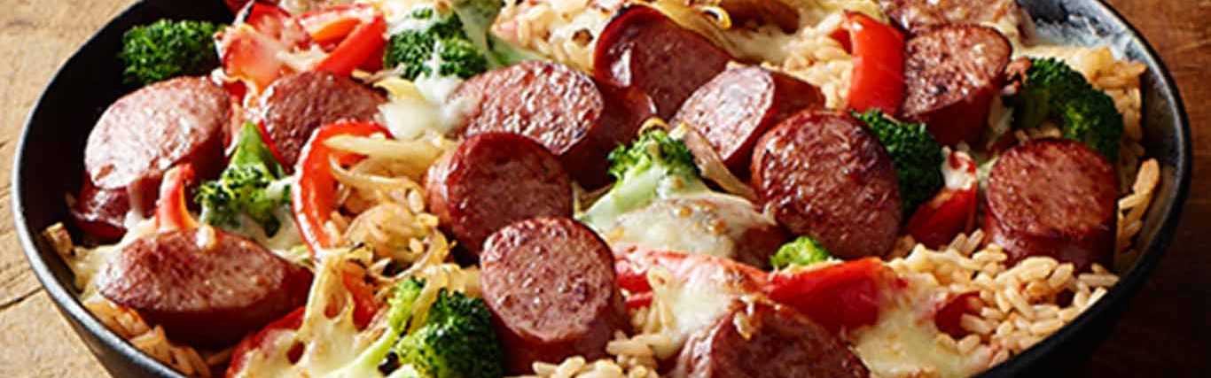 Easy Smoked Sausage Skillet Recipe