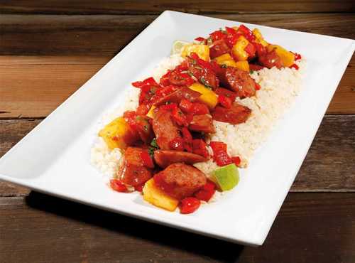 Hawaiian Pineapple Sweet & Sour Sausage