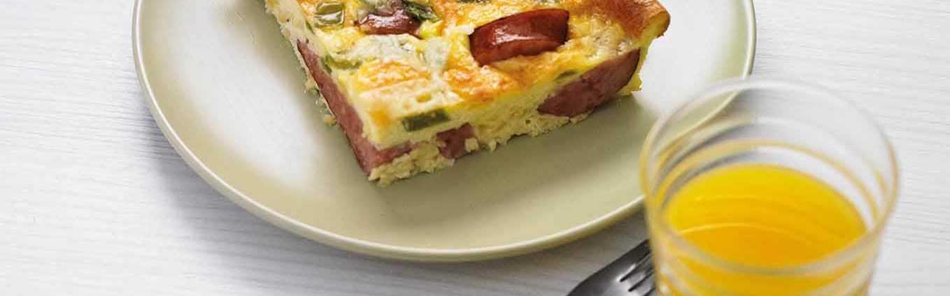 Crustless Quiche Recipe with Sausage