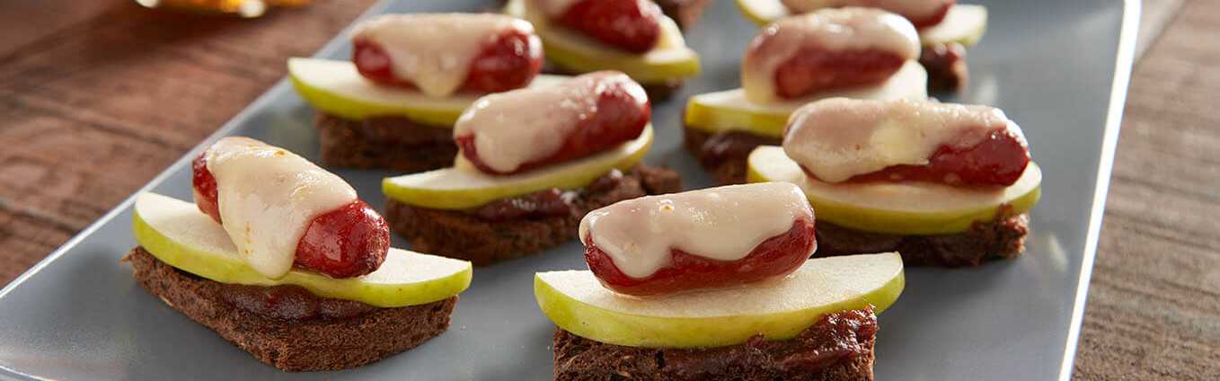 Apple Butter Toast with Lit'l Smokies® Appetizer