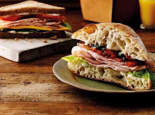 Blue Cheese & Turkey Ciabatta Sandwich