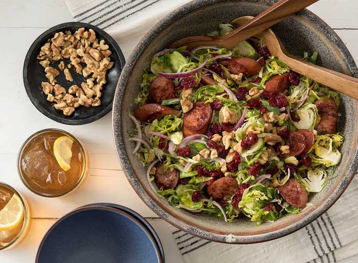 Sausage & Brussel Sprout Salad Recipe