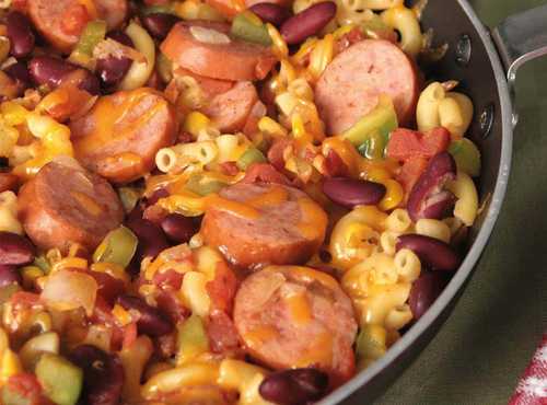 Smoked Sausage Chili Dinner Skillet