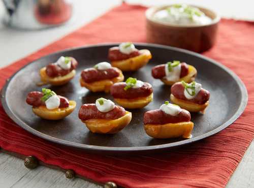 Sausage Potato Skins Recipe