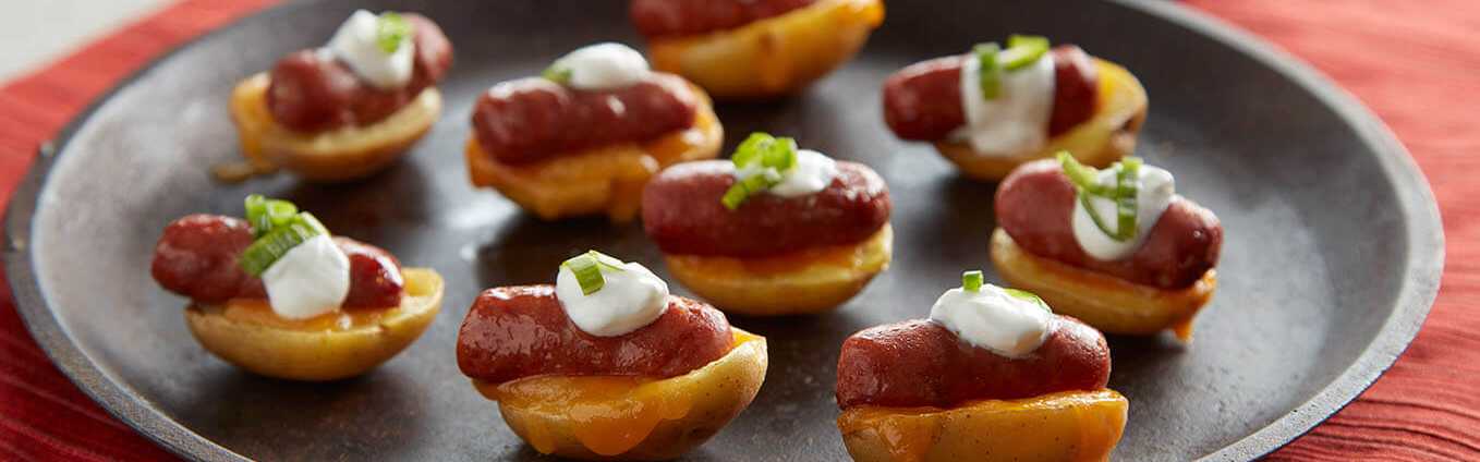 Sausage Potato Skins Recipe