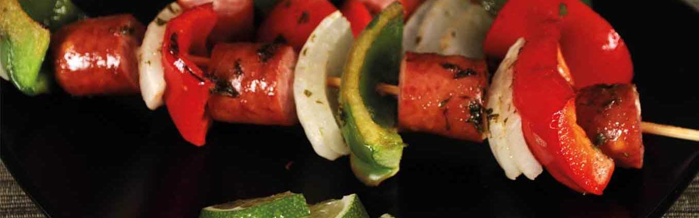 Sausage Fajita Kabobs Recipe