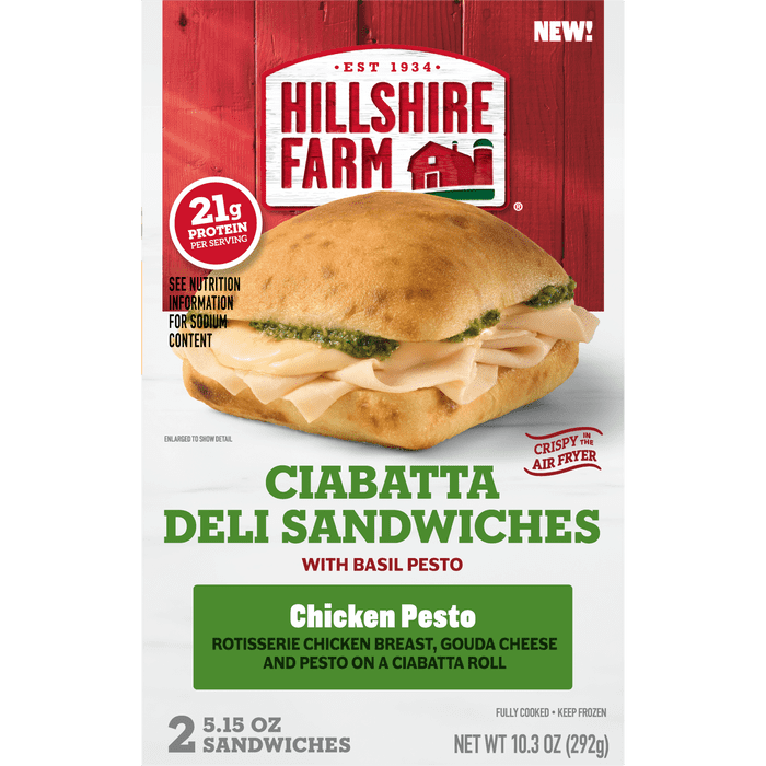 Hillshire Farm Chicken Pesto Ciabatta Sandwich