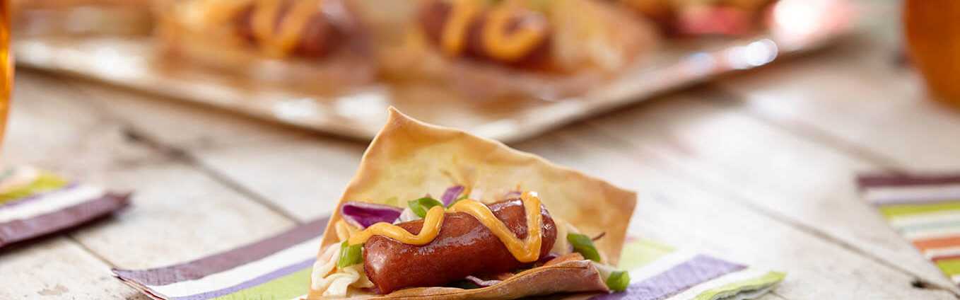 Mini Sausage Wonton Appetizer Recipe