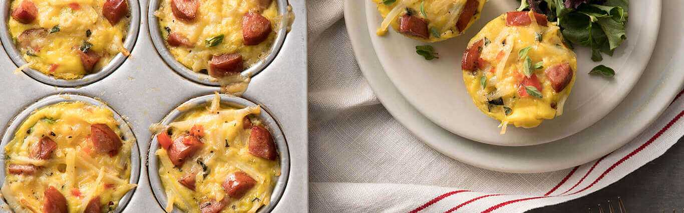 Mini Hillshire Farm® Smoked Sausage and Potato Frittatas