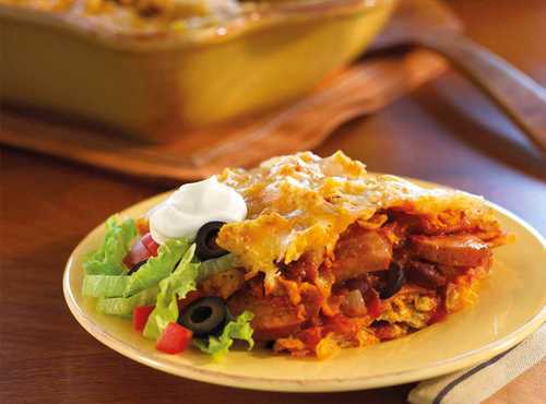 Mexican Lasagna Recipe with Sausage