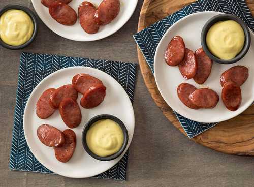 Snack Dippers with Hillshire Farm® Smoked Sausage and Honey Mustard
