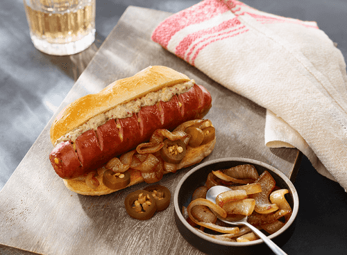 Cheddarwurst® Sausage Links with Sautéed Onions