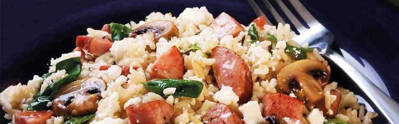 Mediterranean Rice Recipe with Sausage