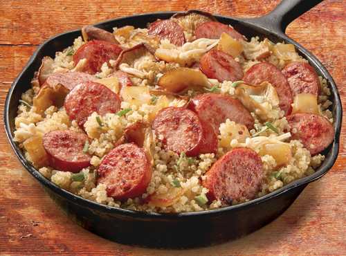 Mushroom Quinoa with Sausage