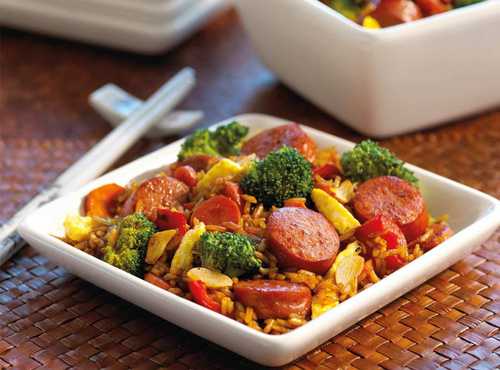 Smoked Sausage Fried Rice Recipe