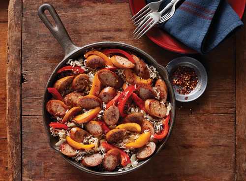 Smoked Sausage and Pepper Skillet