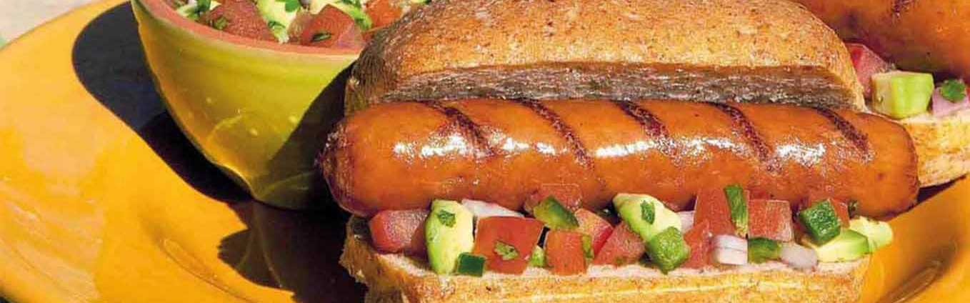 CheddarWurst® with Fresh Avocado Salsa