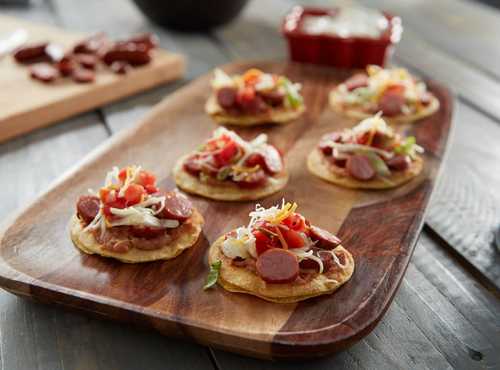 Mini Sausage Tostada Recipe