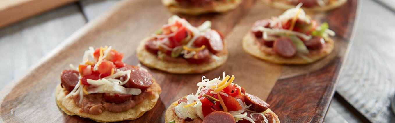 Mini Sausage Tostada Recipe