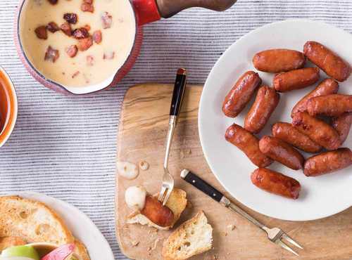 Smoked Sausage and Brie Fondue Recipe