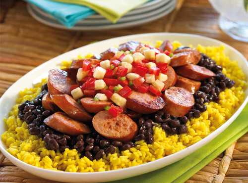 Caribbean Sausage Platter Recipe
