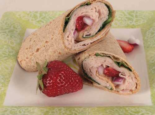 Strawberry and Turkey Wrap Recipe