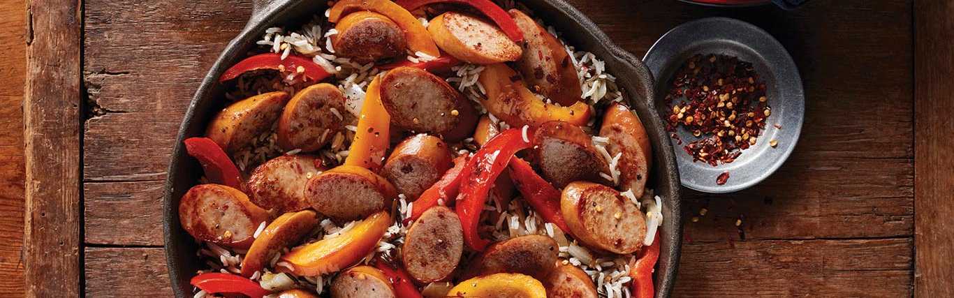 Peppers and Sausage Skillet Meal